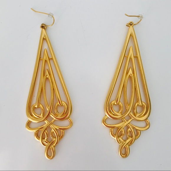 Jewelry - Gold Colored Chandelier Earrings